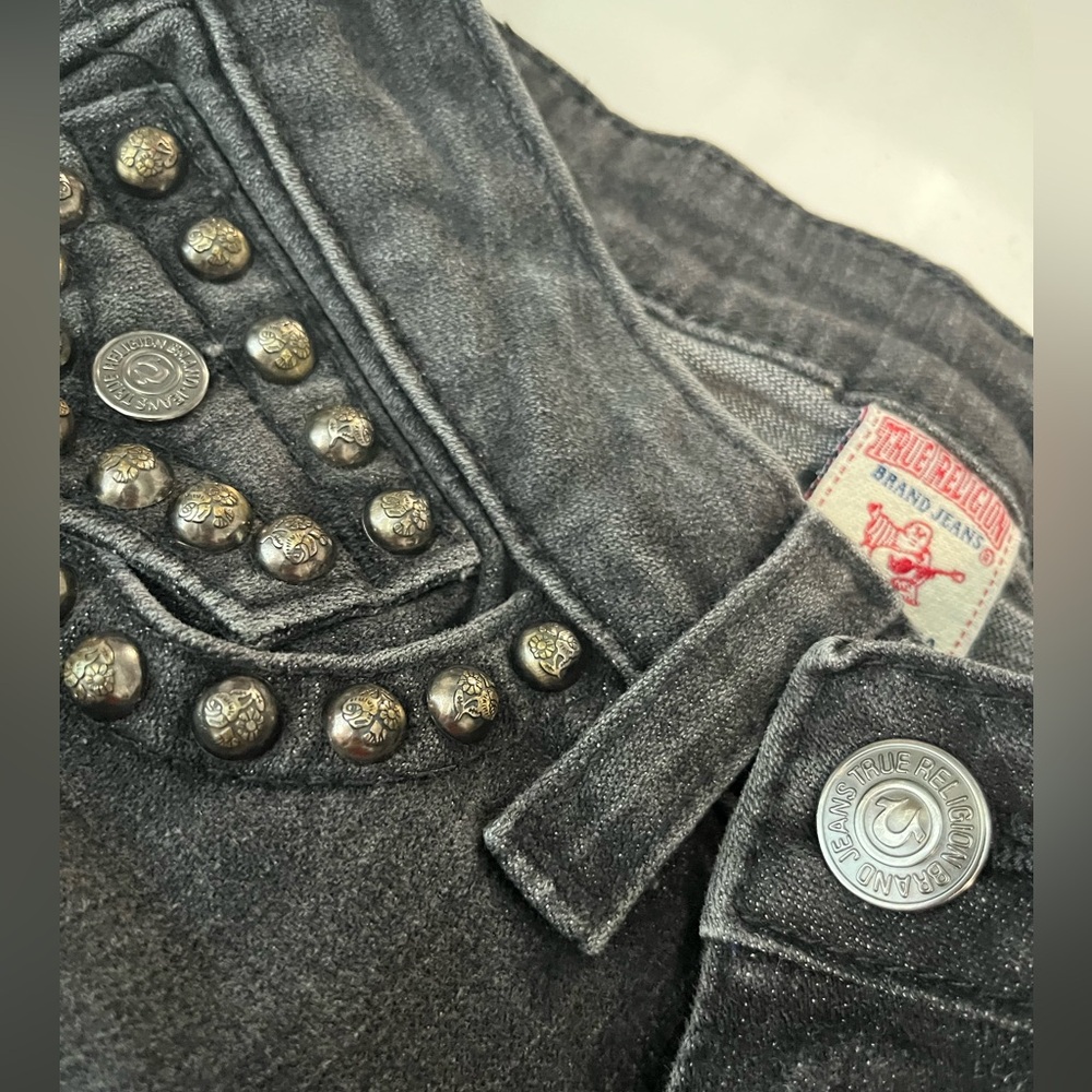 Vintage True Religion Straight Leg Jeans - Black, Size 26
